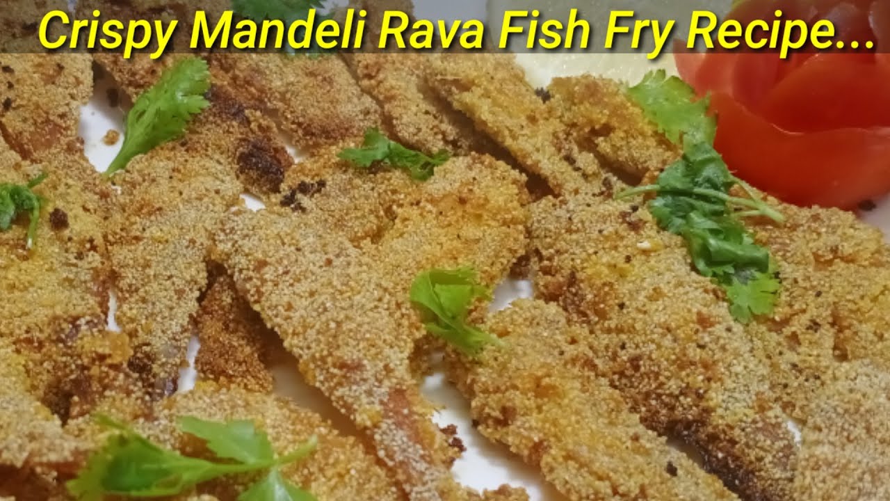 Crispy Mandeli Rava Fish Fry | Mandeli Rava Fry | Mandeli Fish Fry | How To Make Mandeli Fish Fry