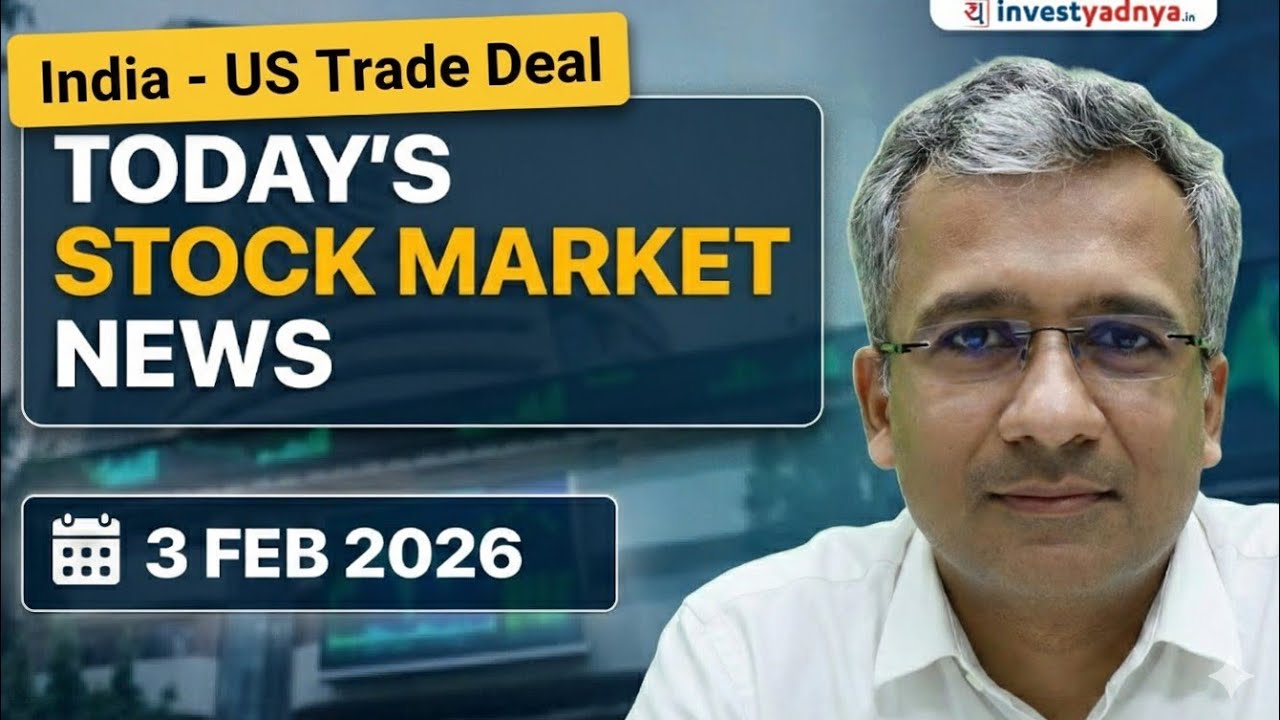 Daily Stock Market News(Feb 3, 2026): India-US Trade deal, Oil Crushes, India PMI & Q3 Results
