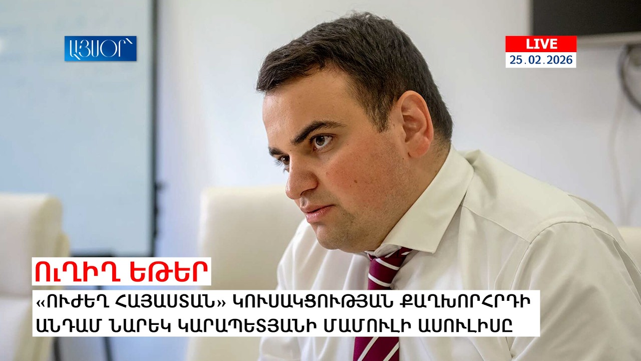 LIVE. «Ուժեղ Հայաստան» կուսակցության քաղխորհրդի անդամ Նարեկ Կարապետյանի մամուլի ասուլիսը