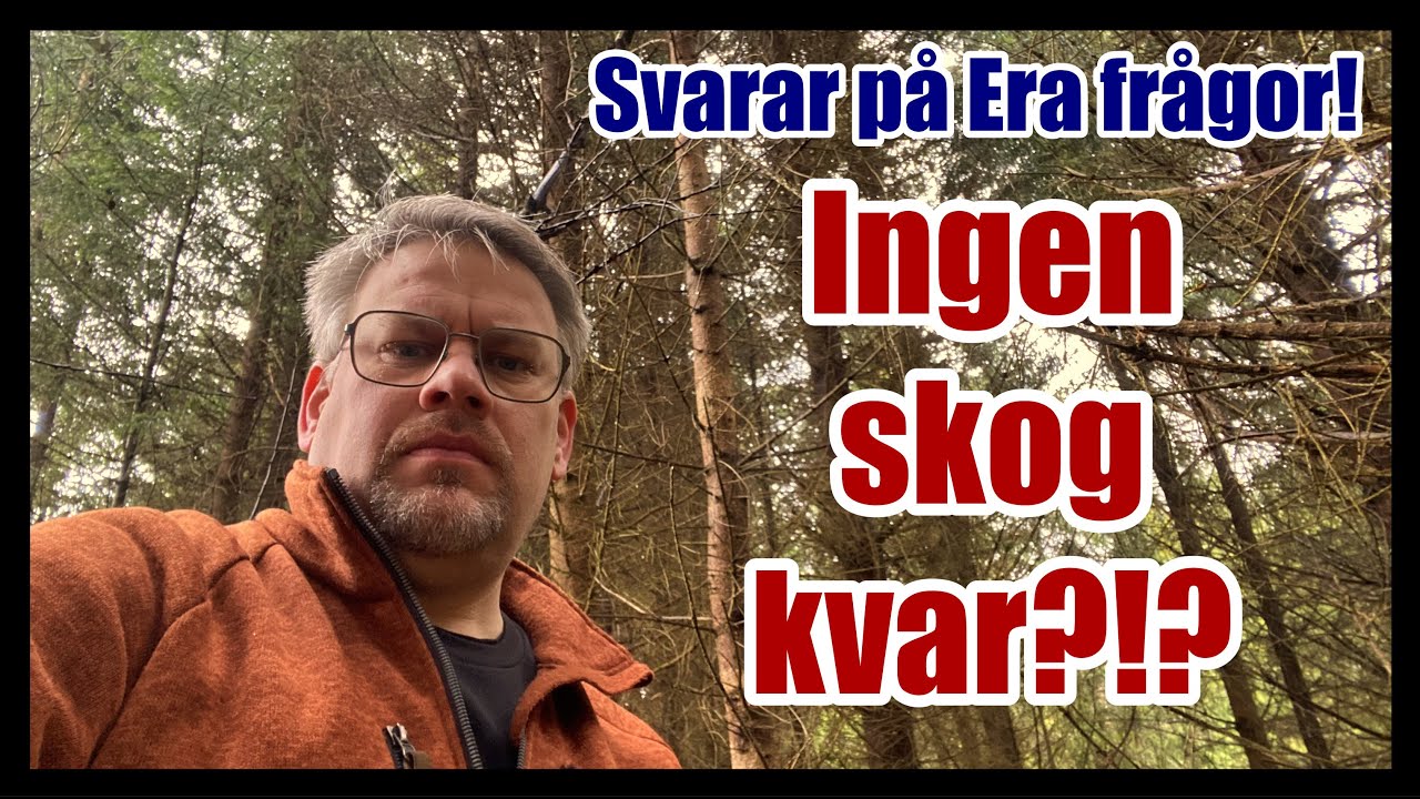 Svarar på era frågor! Bästa skogstraktorn? Hugger vi för mycket? Ingen skog kvar?