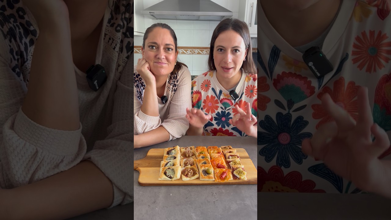APERITIVOS VIRALES 5 EN 1 #aperitivo #cocinafacil #entrantes #hojaldre #canapes #recetasfaciles