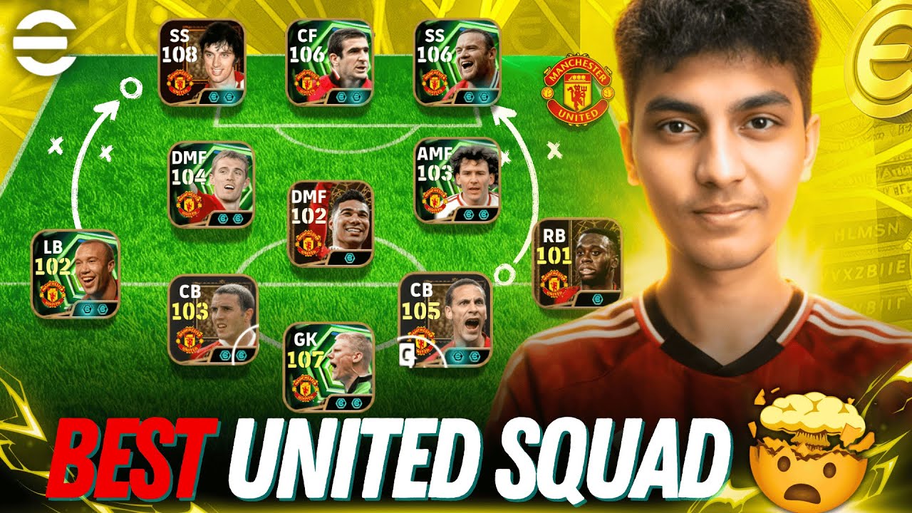 BEST MANCHESTER UNITED EPICS SQUAD 🔴 | DIVISION DOMINATION💥 |  ONLINE GAMES MADNESS🏆 | EFOOTBALL