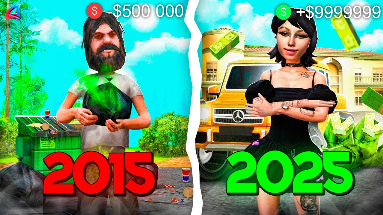 ДОНАТ *1000 РУБЛЕЙ* в 2015 и 2025 ГОДУ 🤔 в гта самп аризона