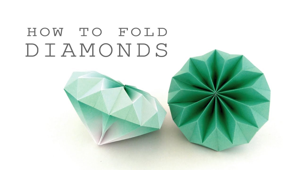 ダイアモンドの折り方💎ver.2 Origami Diamond 2