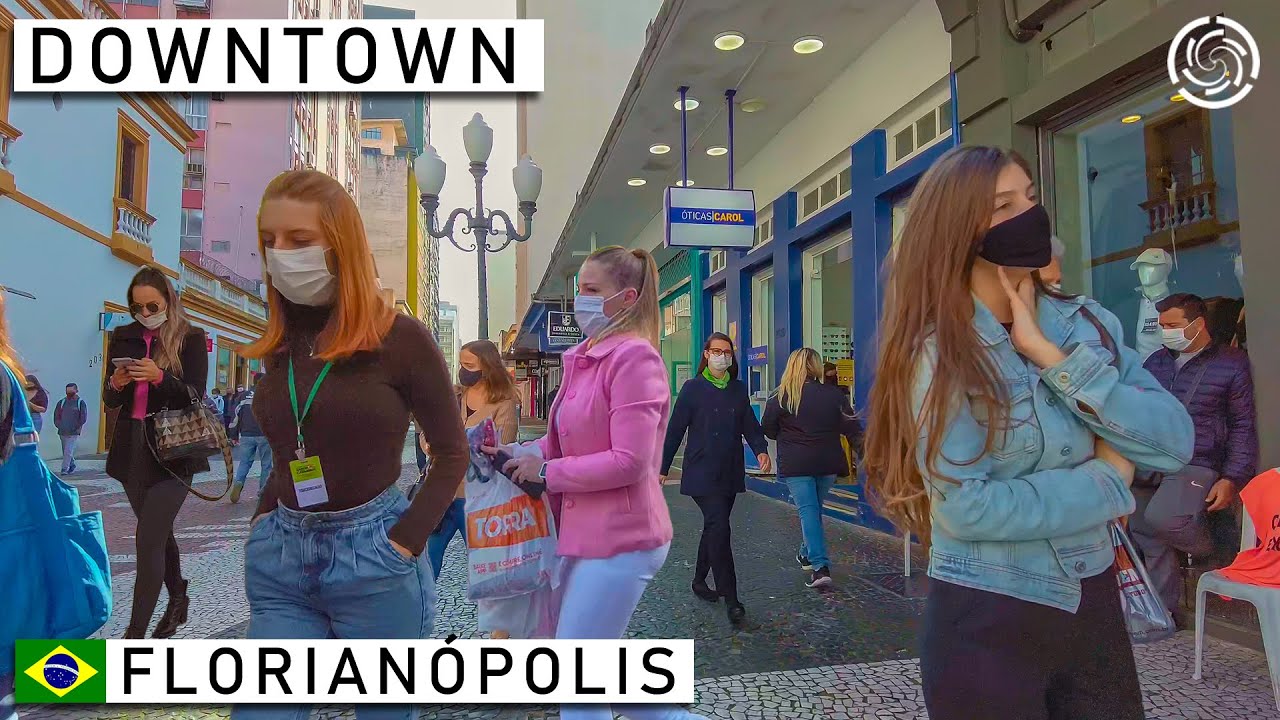 🇧🇷 Walking in Downtown Florianópolis | Santa Catarina, Brazil | 2021 【 4K UHD 】
