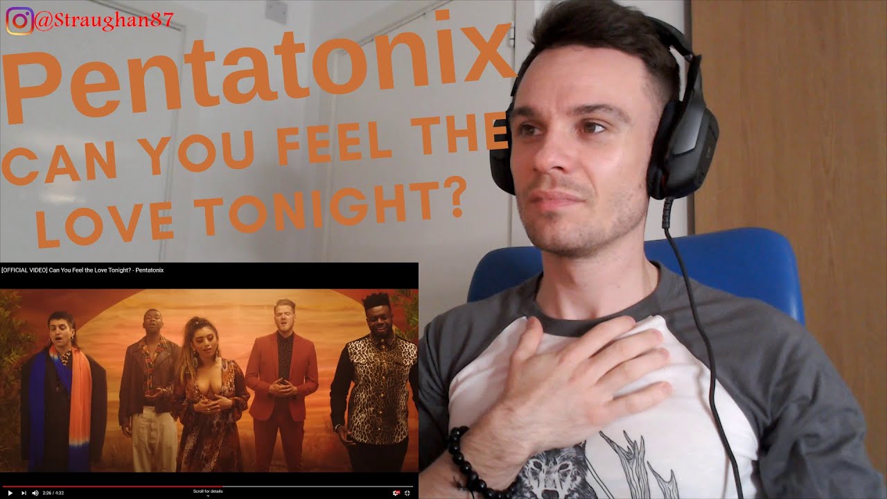 REACTING TO Pentatonix - Can You Feel the Love Tonight?