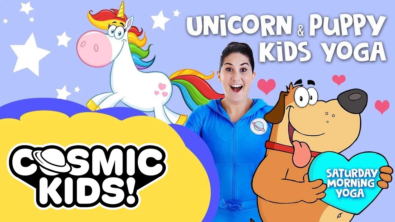 Unicorn and Puppy Yoga: Saturday Morning Yoga | Cosmic Kids