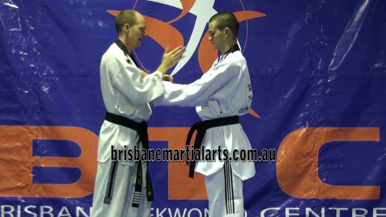 Self Defence - Two Hand Shirt Grab at Brisbane Taekwondo Centre