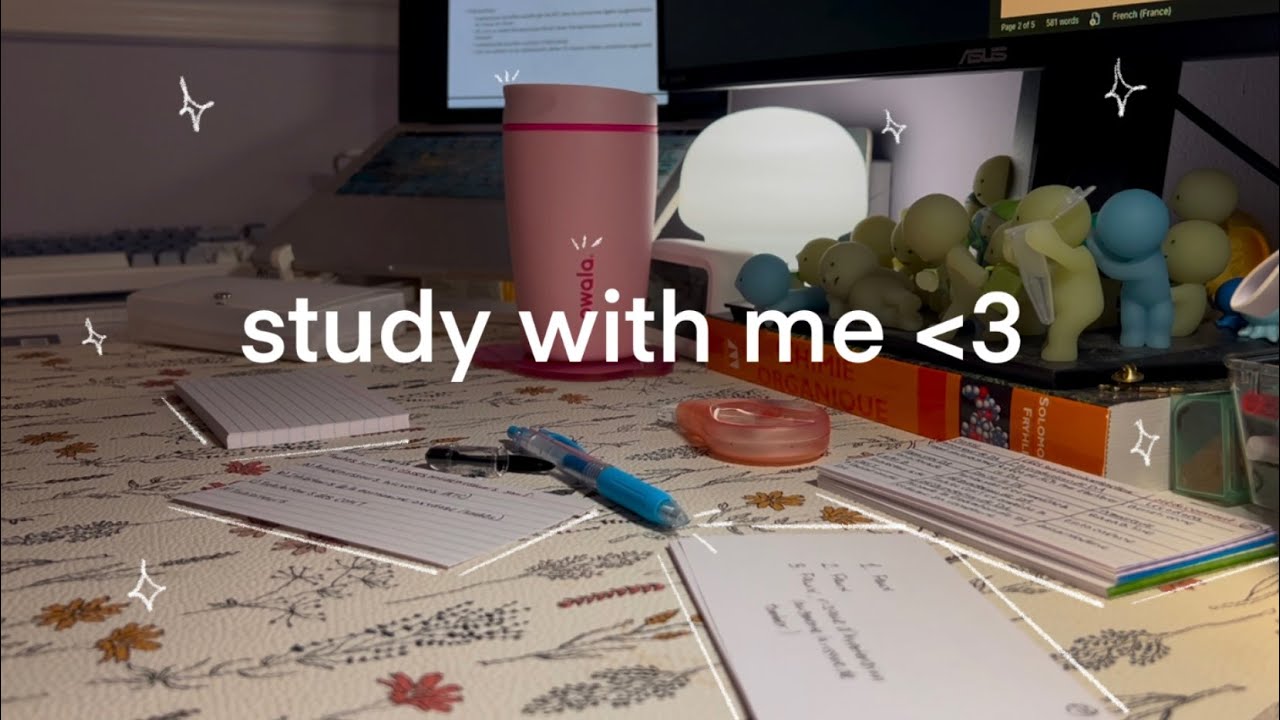study with me! (note taking + typing, no music)