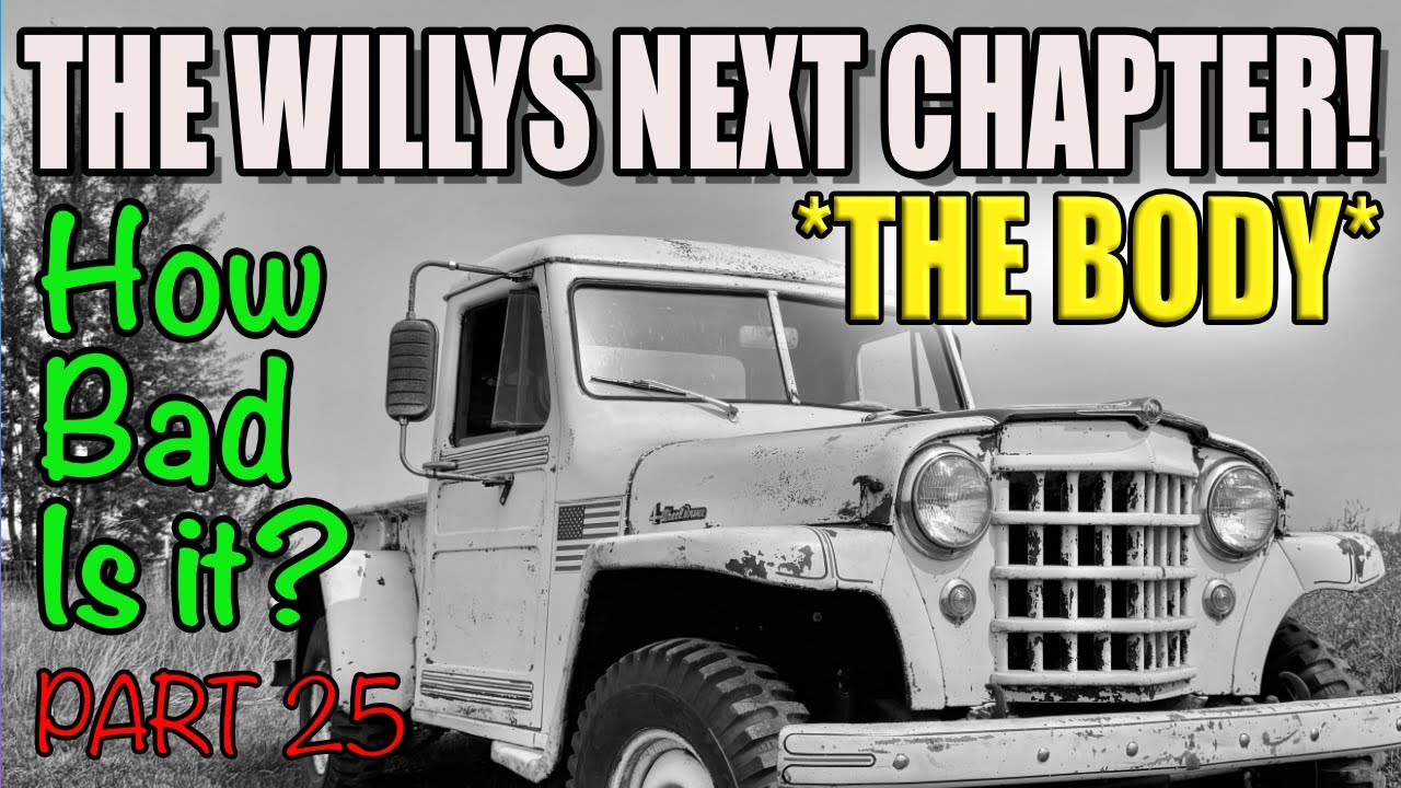 Реставрация пикапа Willys 1952 года | Начинаем ремонт кузова и ржавчины!