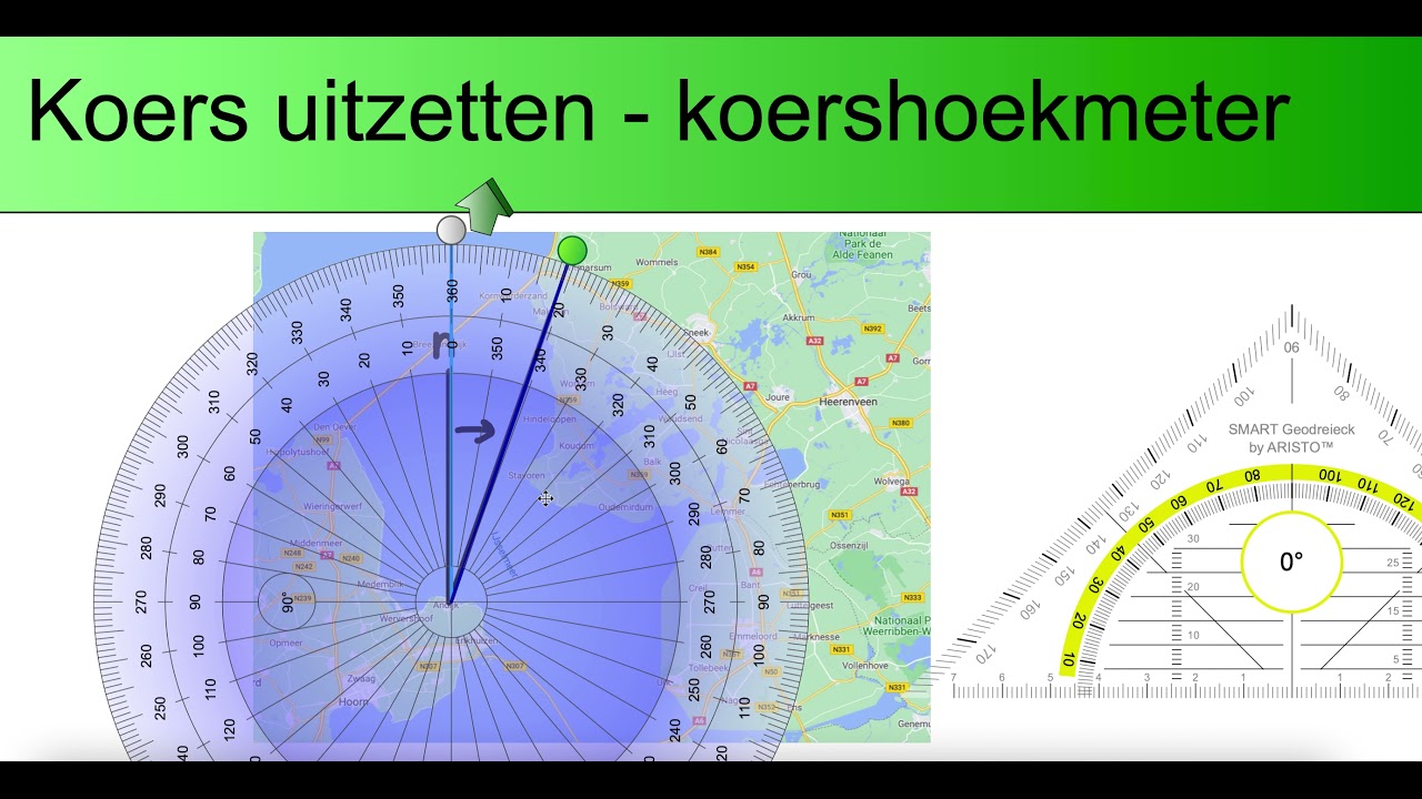 Klas 3 - Hoofdstuk 2.1 - Koers uitzetten met je koershoekmeter