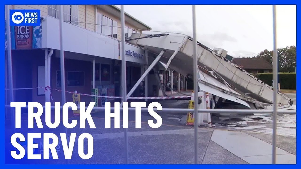 Driver Flees Scene After Truck Destroys QLD Servo | 10 News First