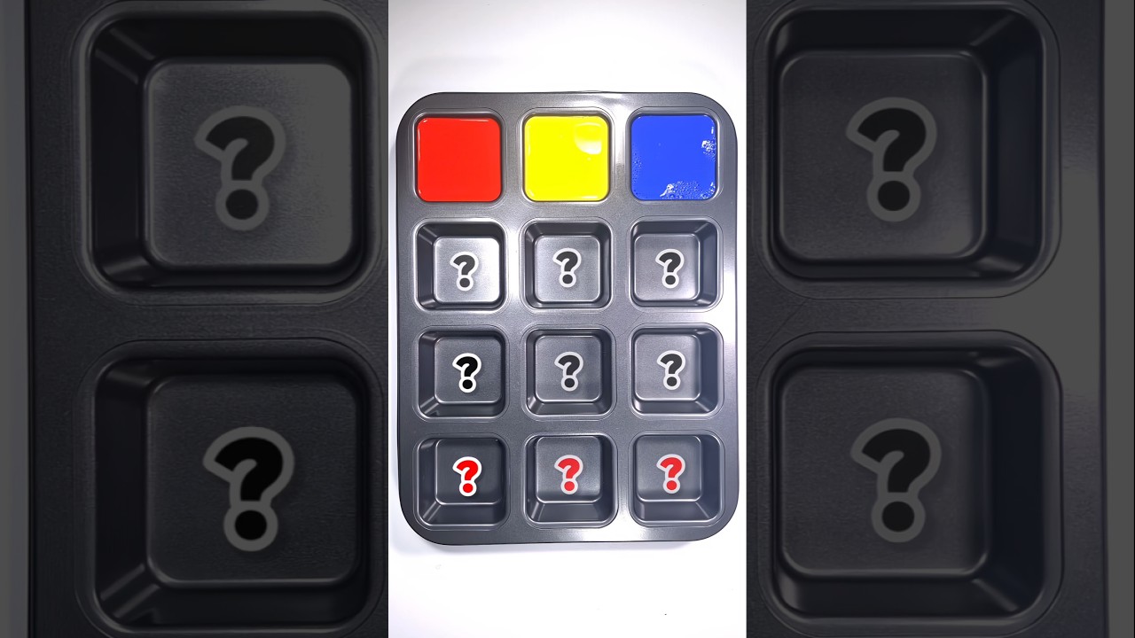 🎨 9 color mixing formula from only red, yellow, blue 