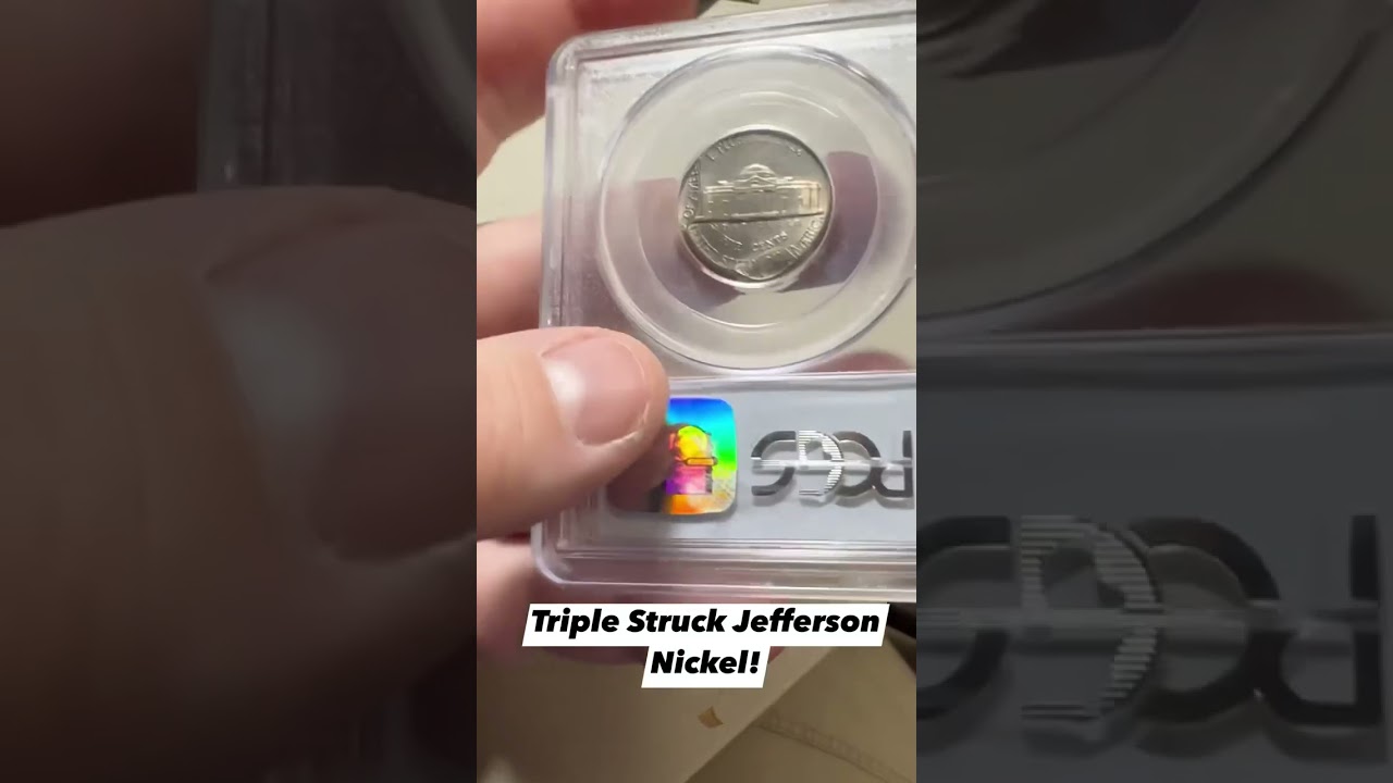Super cool mint error Jefferson Nickel! #numismatics #coins #errorcoins #collecting #PCGS #hobby