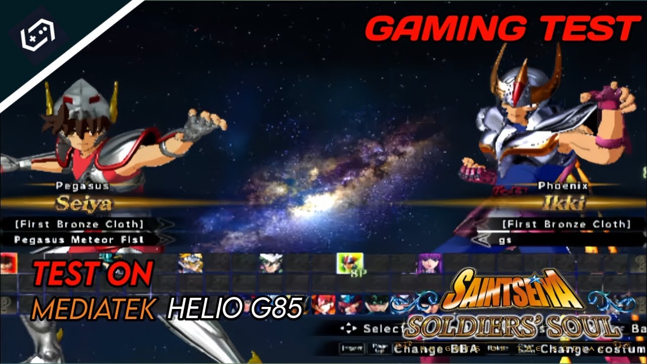 Mencoba Test Game Saint Seiya Soldiers Soul - Gamehub v5.3.5 | helio g85