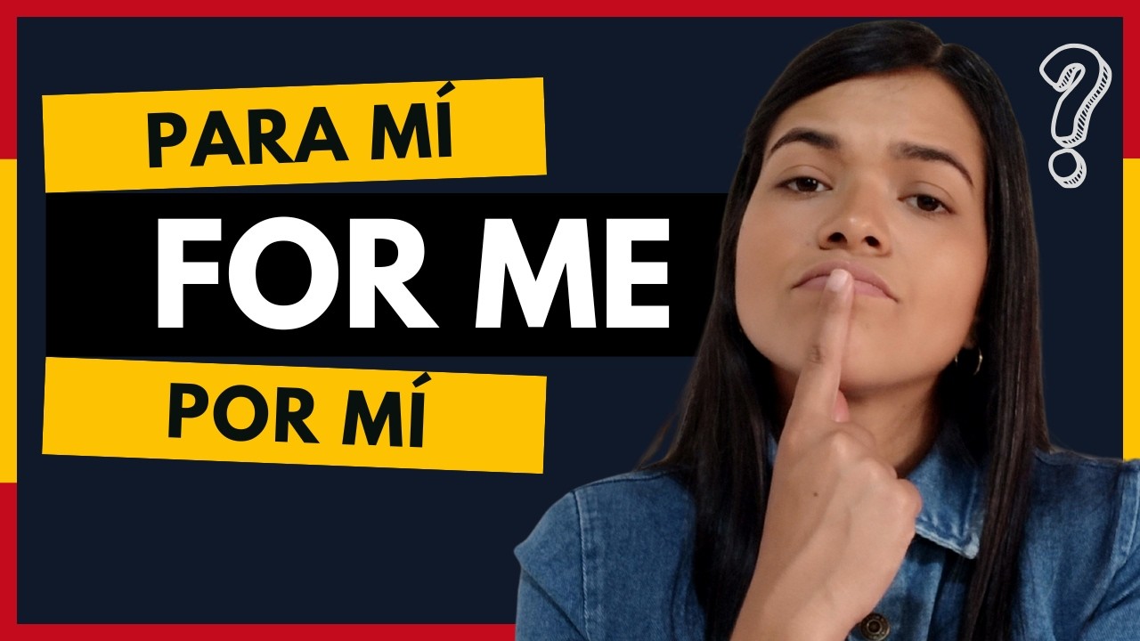 The difference between POR MÍ and PARA MÍ 🤔