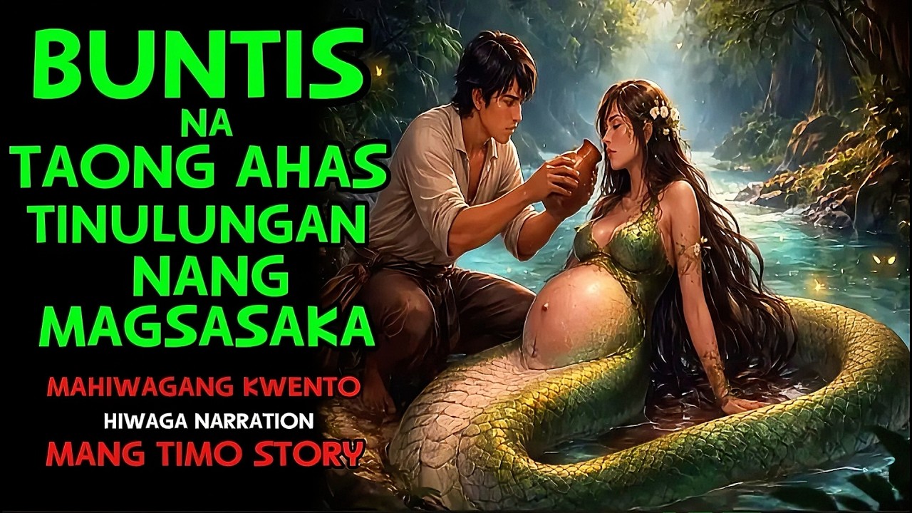 BUNTIS NA TAONG AHAS TINULUNGAN NG MAGSASAKA