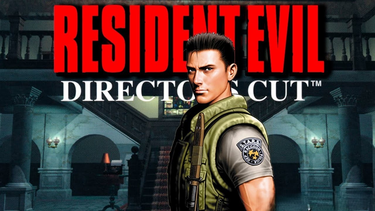 Resident Evil 1 Director's Cut (Chris Redfield) Gameplay PS1