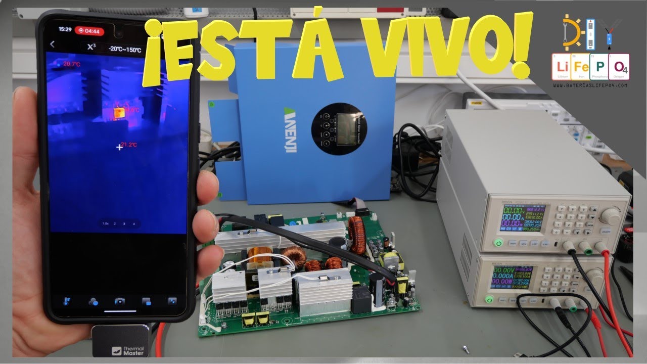 Diagnostico en 1 minuto el inversor híbrido Anenji 12V, lo reparo en algo más... 🚍DIY ElectroCamper🚤