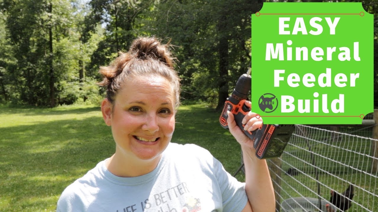 Super Quick and Easy Mineral Feeder Build for Goats! Kenny's (Courtney's) Quick Tip