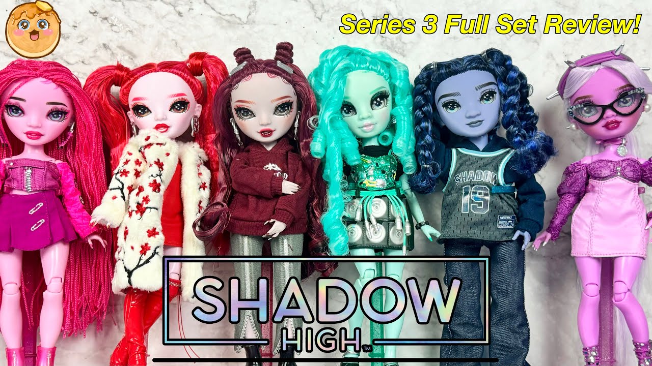 Shadow High Series 3 Full Set! Pinkie, Rosie, Scarlet, Berrie, Oliver, and Lavender Dolls Review!