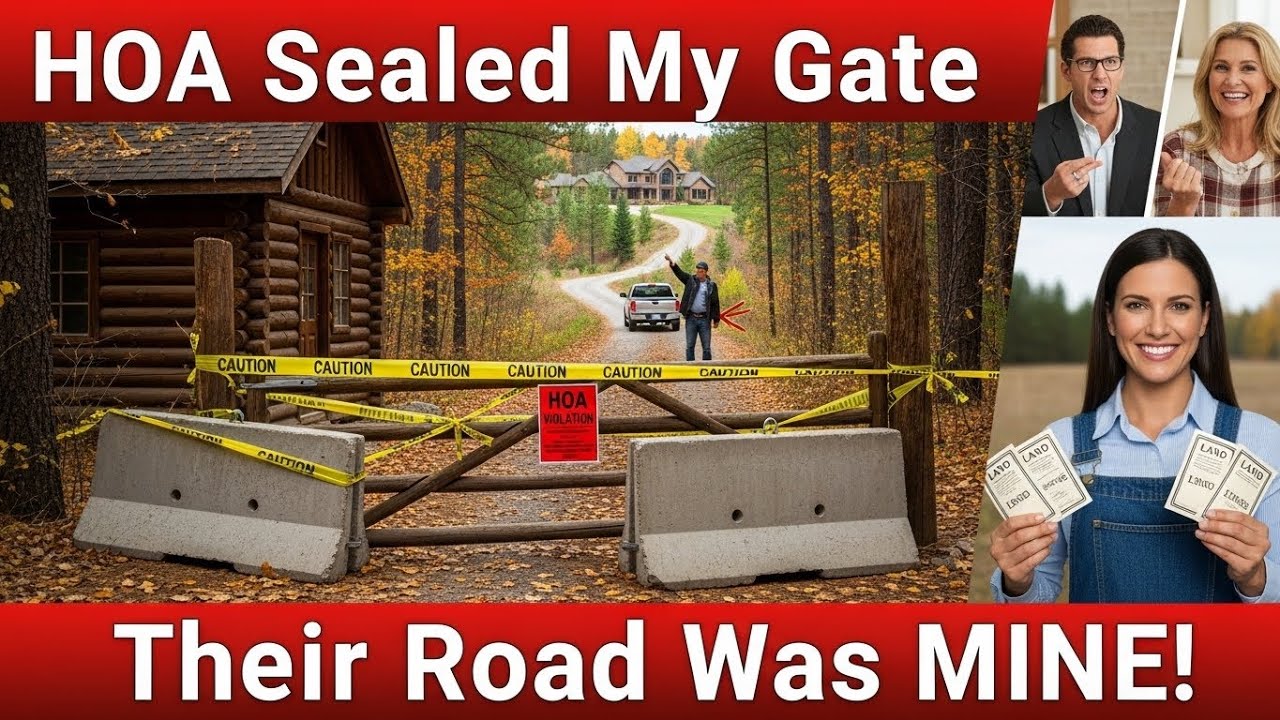 HOA Sealed My Cabin Gate — Unaware Their Only Road Out Was on My Land