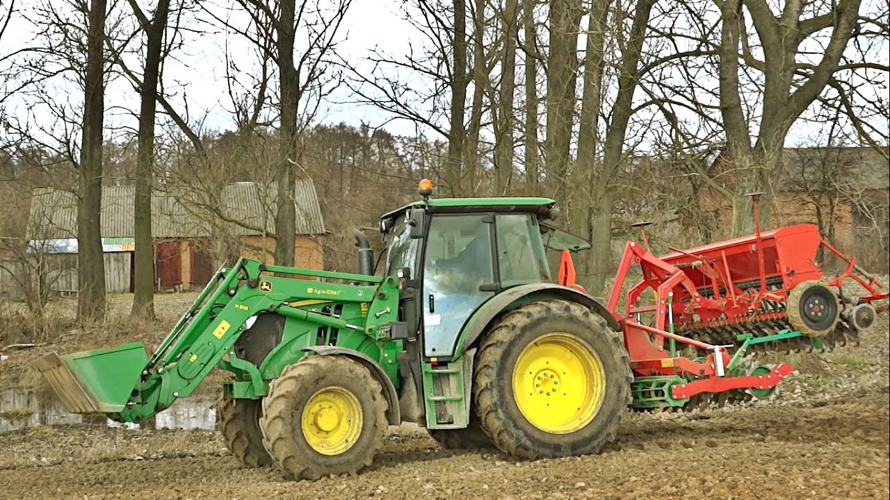 Siew Owsa i Nawozu 2017 - John Deere 6100MC / Zetor 5340 / Kverneland /Unia Kombi / Unia Ares
