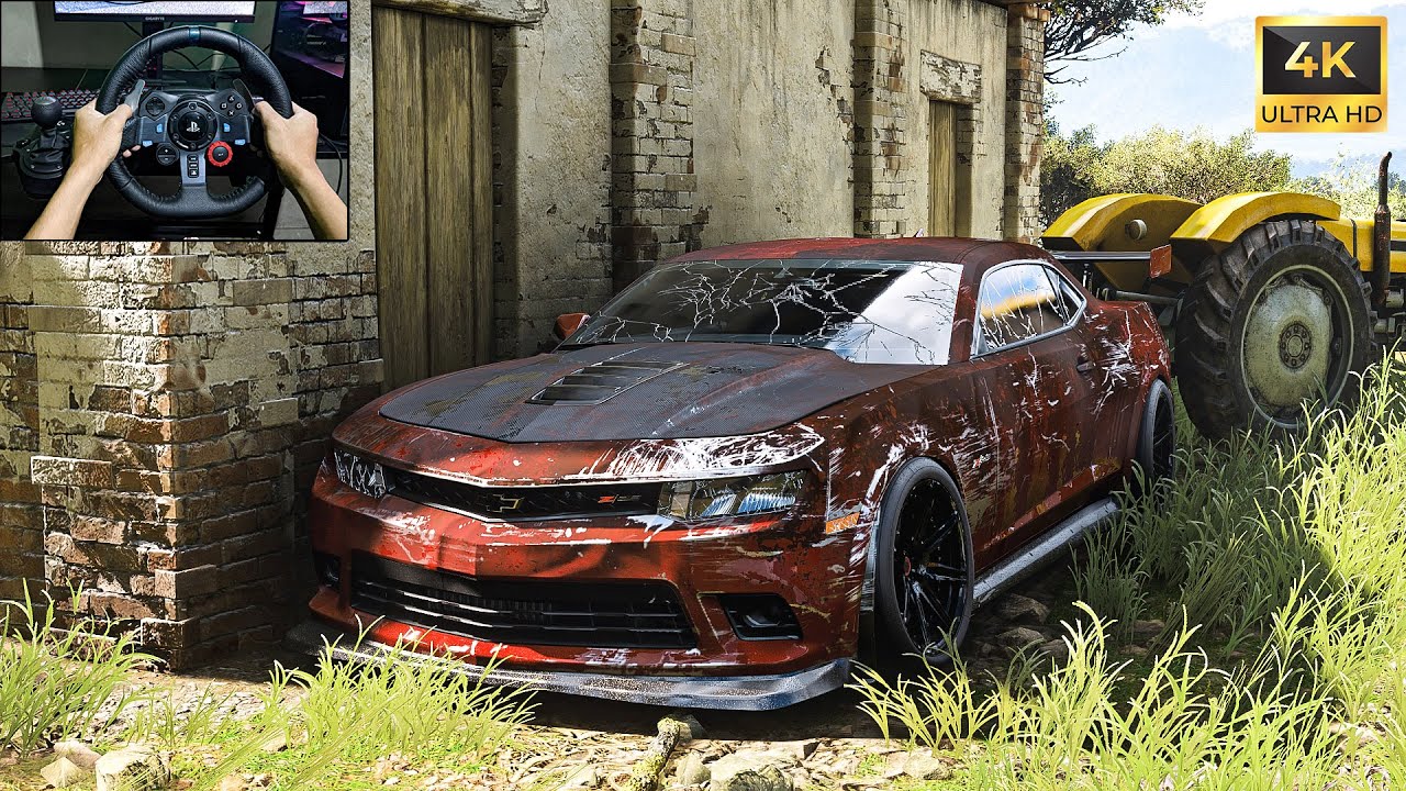 Rebuilding Chevrolet Camaro Z/28 2015 - Forza Horizon 5 - Logitech G29 Stering Wheel Gameplay