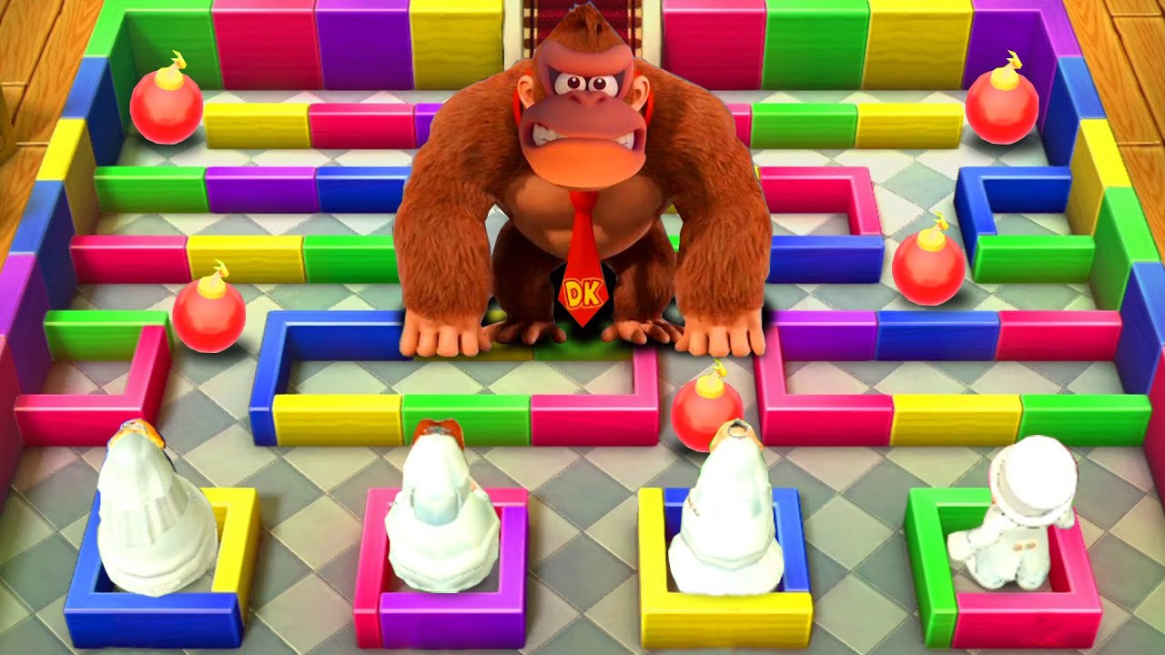 Mario Party 10 - All Boss Battle Minigames (Peach Wedding)