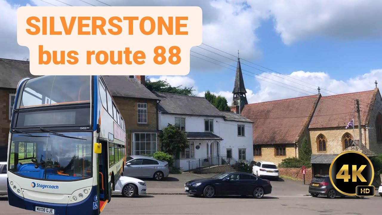 Bus route 88 Silverstone- Northampton +MAP +Timetable