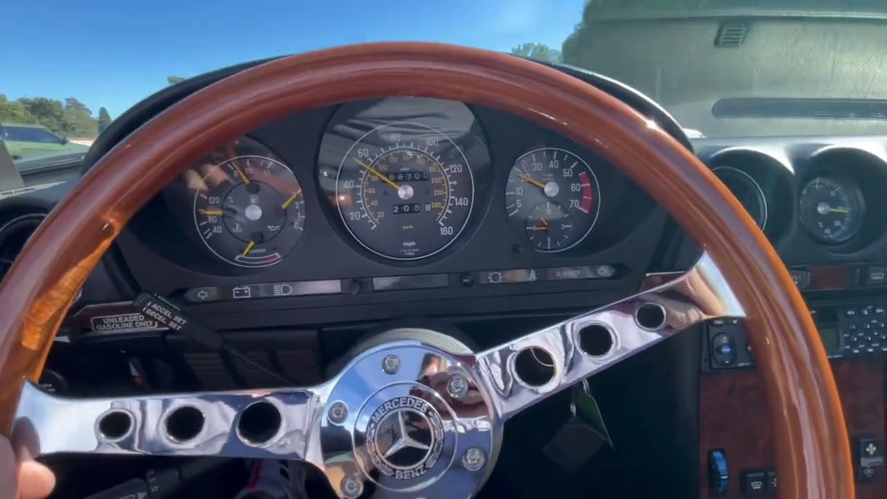 1984 Mercedes 380SL R107, Test drive/speed test.
