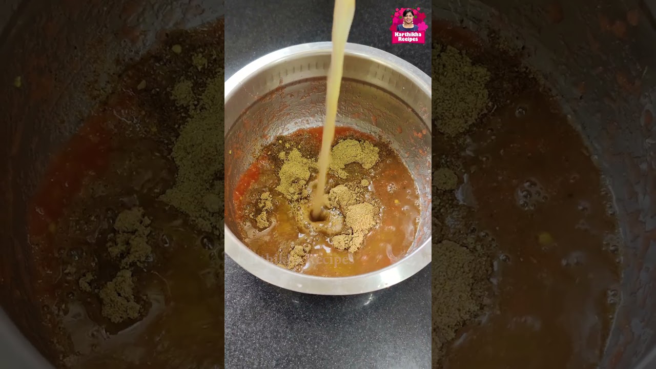 வீட்டில் அரைத்த ரசப்பொடி வைத்து ரசம் வைப்பது எப்படி ? Rasam Preparation #rasam #rasampowder #shorts