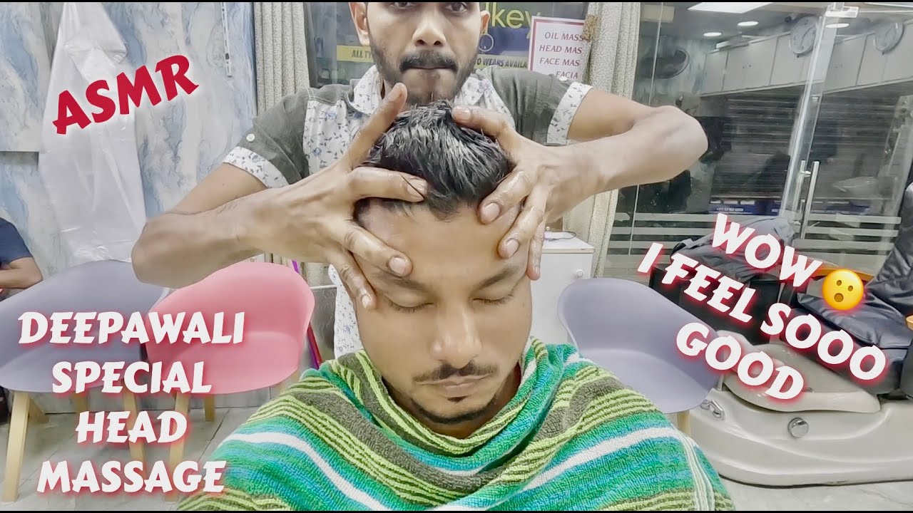 ASMR | Happy Deepavali Head Massage Makes Me see stars ⭐️🪔🎇