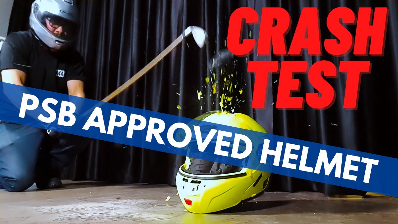 SINGAPORE MOTORCYCLE HELMETS CRASH TEST!!! | A TRI333PLE SPECIAL