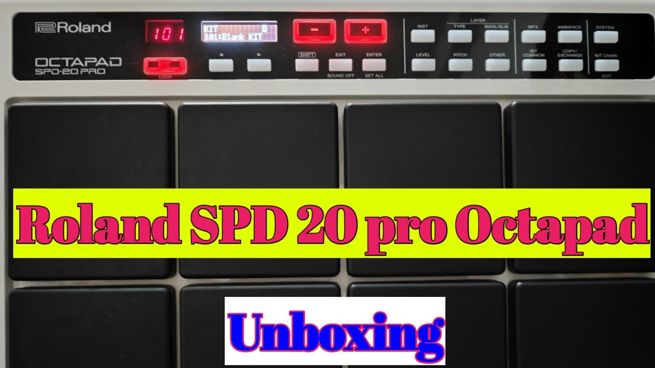 New Roland Octapad SPD 20 Pro unboxing video