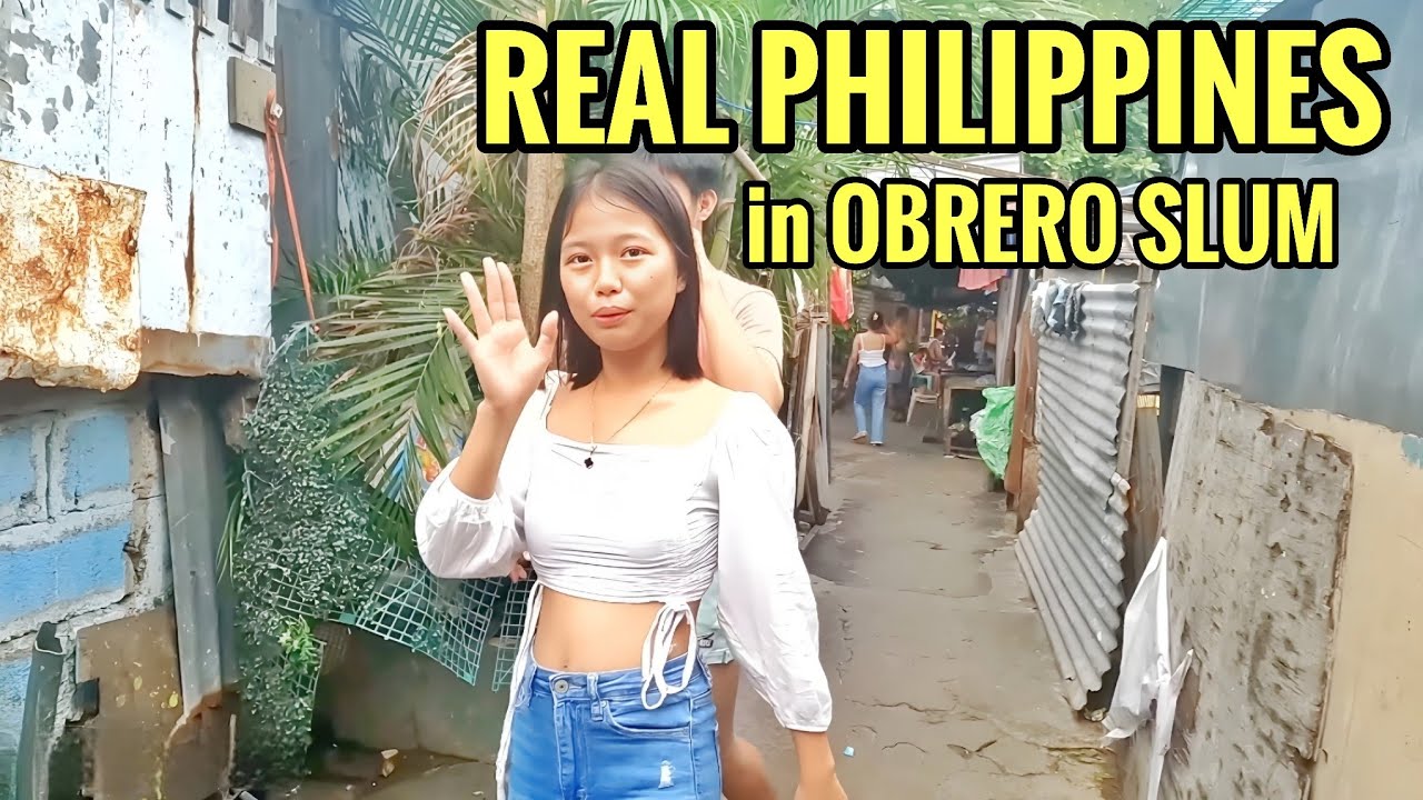 BEHIND THE MODERN CITY | WALKING HIDDEN SLUM NARROW ALLEY in OBRERO PHILIPPINES 🇵🇭