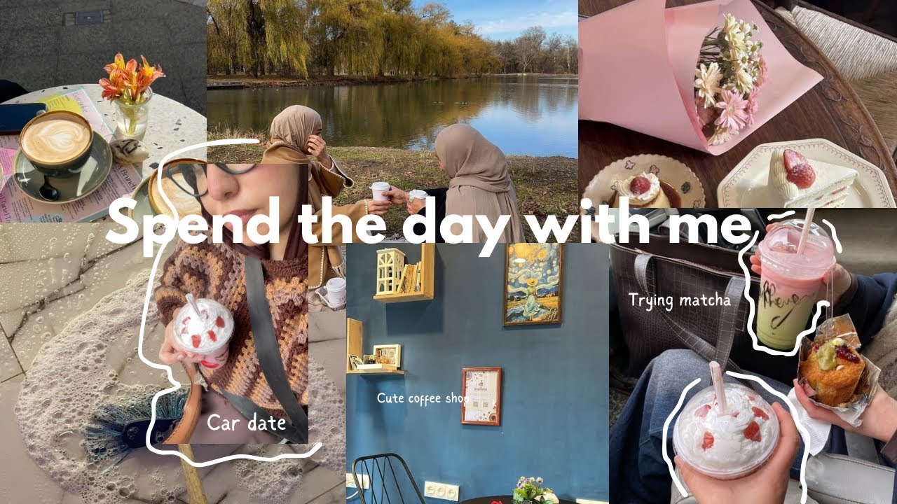 Spend a day with me💓عقبو معانا نهار /girls date👯‍♀️/coffeee shop date (matcha.coffee ….☕️🧋)
