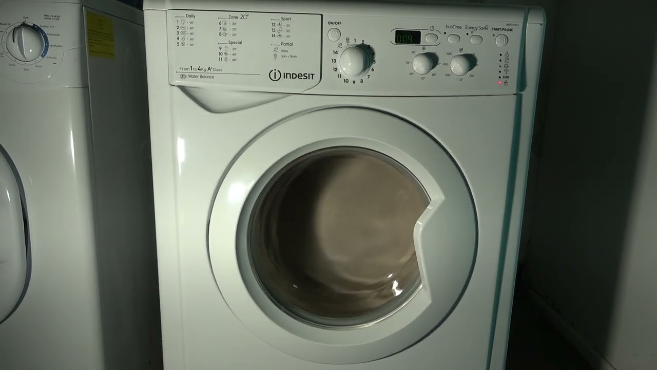 Indesit 'Ultra Slim' IWUD41051 / Final spin 1000rpm + results