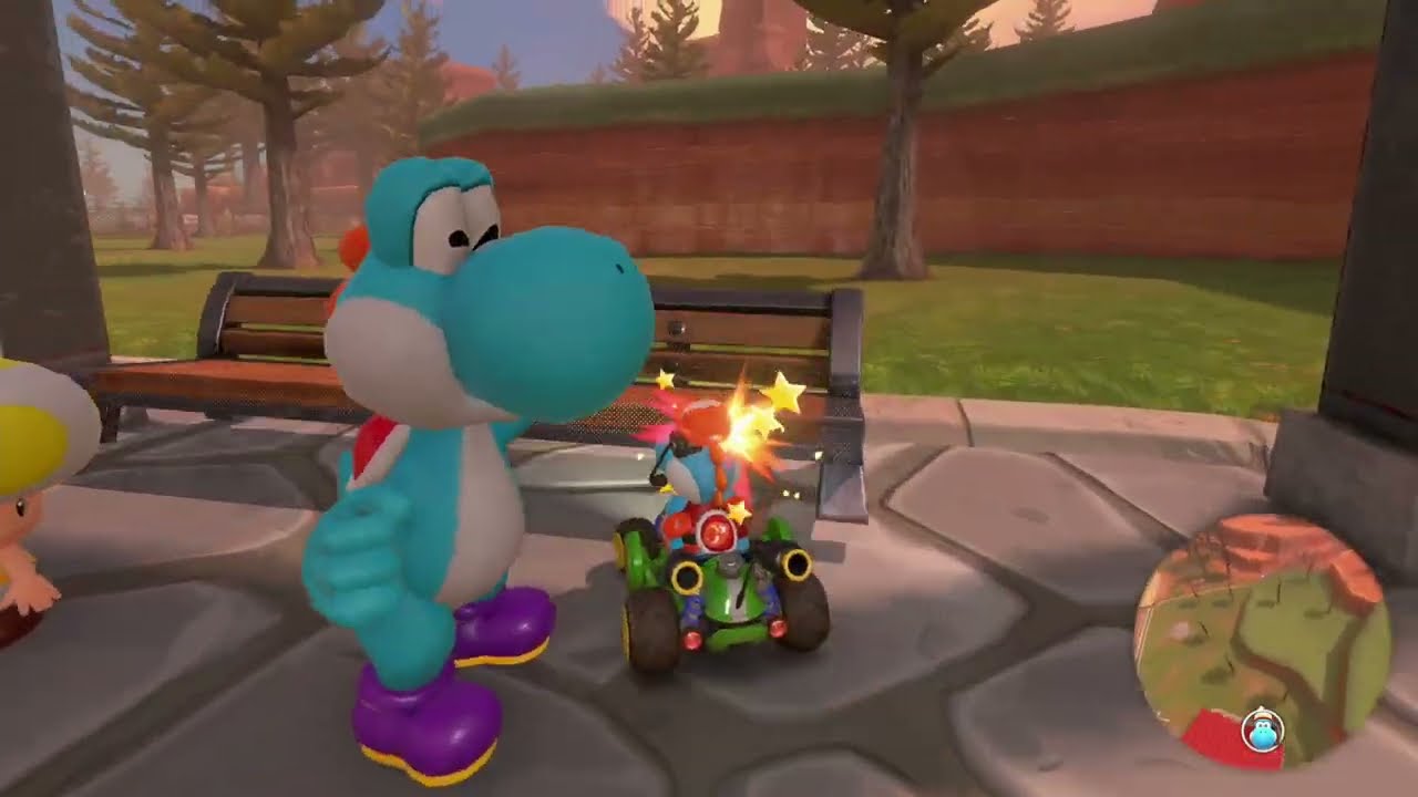 Smashing stuff, eating happy meals and missions - Mario Kart World S2