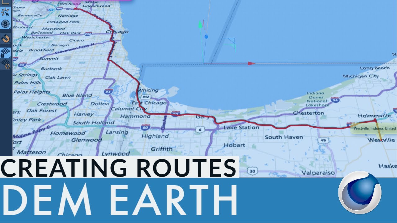 Create Animated Routes in Dem Earth for Cinema 4D