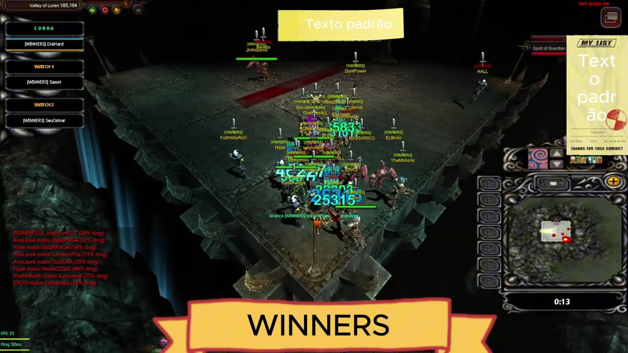 GUILD WINNERS (ICONEMU) 25-01-2026
