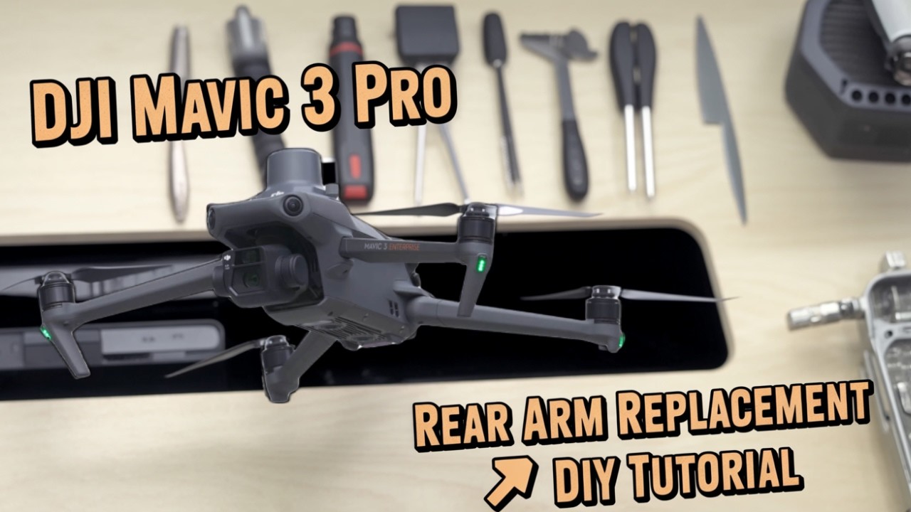 DJI Mavic 3 Pro Enterprise Rear Arm Replacement Guide - DIY Repair Tutorial