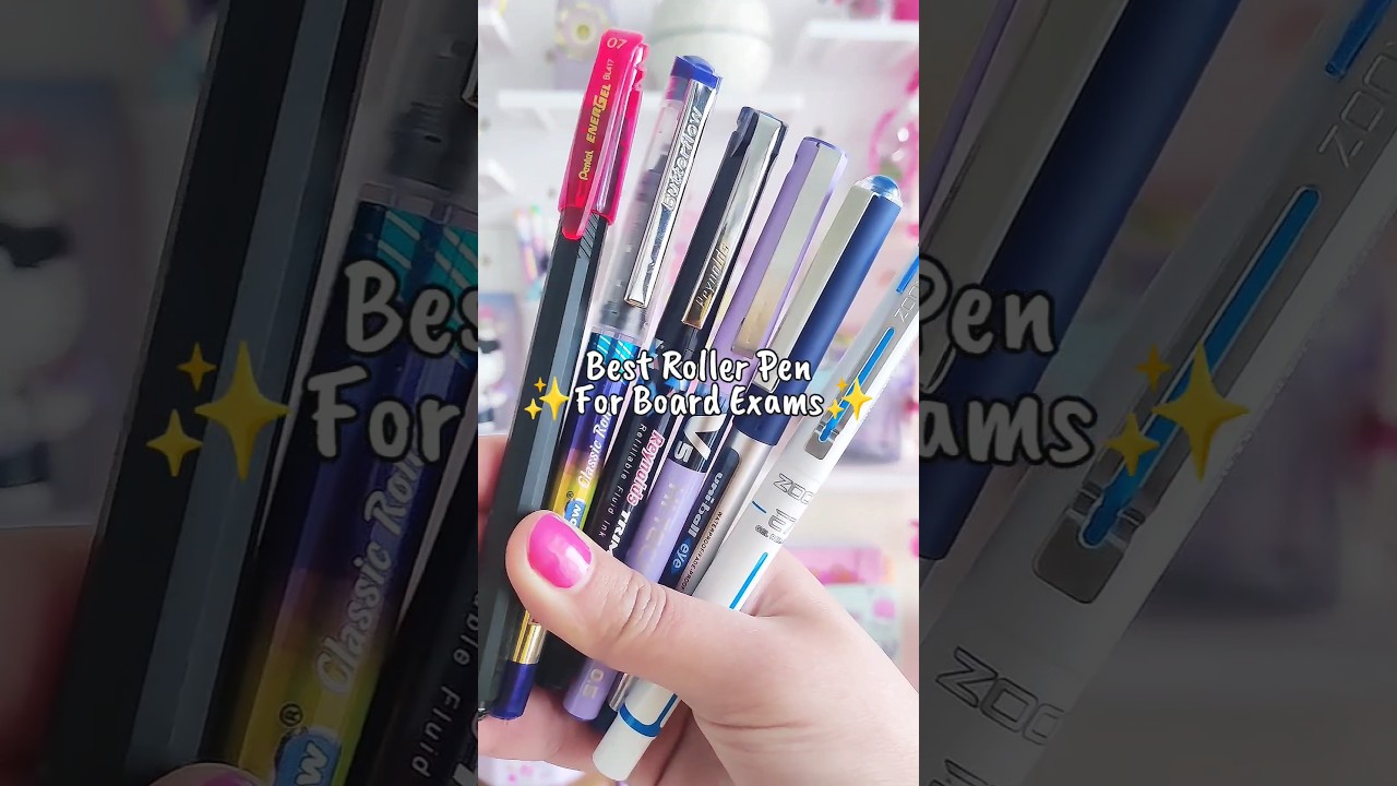 best roller pen for board exams ✍️ #boardexam #pen #stationery