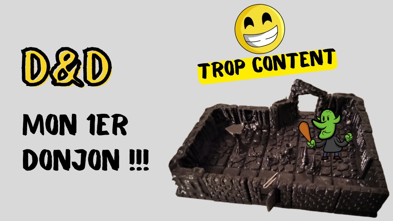 [D&D : Le dragon de la flèche de givre] 100h d'impression ! J'ai enfin un donjon 3D modulable!