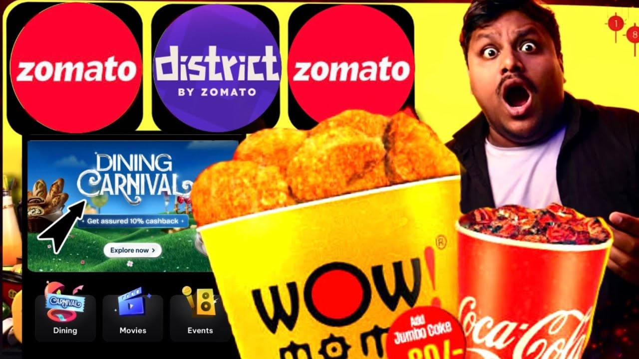 🍟Zomato Coupon Code Today | Zomato Free Order Trick | Distrct Carnival Offer | Zomato Carnival Offer