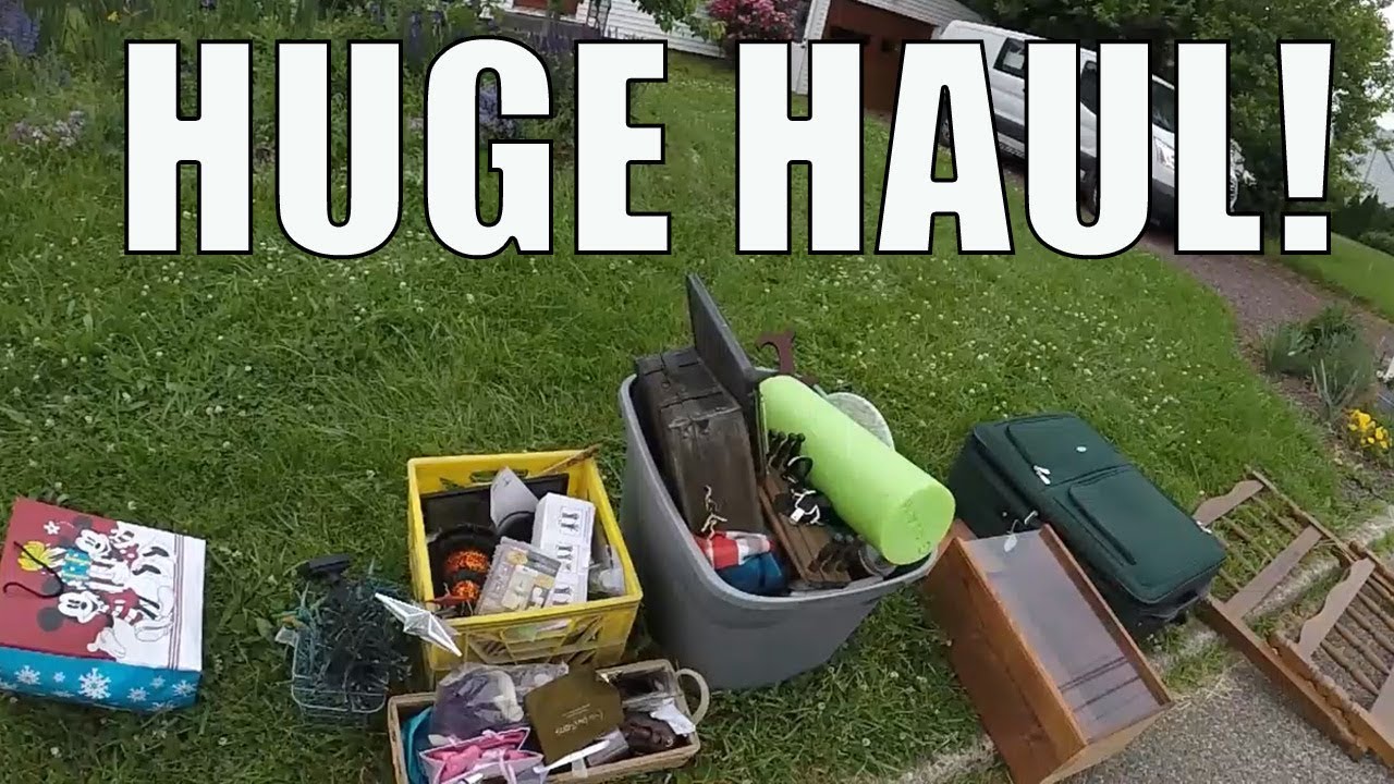 I FOUND ALL OF THIS IN THE TRASH! Garbage Picking Day