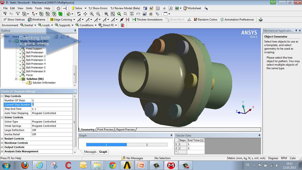 CADFEM Tutorial No.4 - Performing Calculations for a Bolted Assembly using ANSYS® Workbench™
