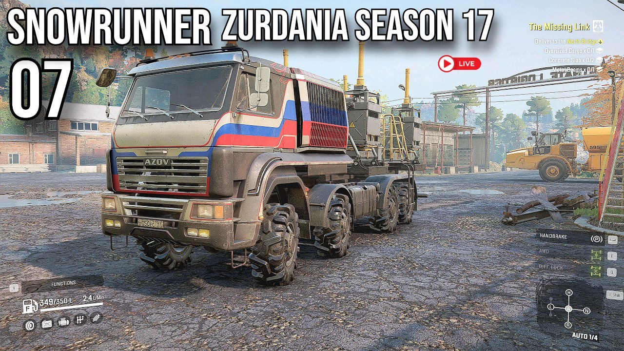 SNOWRUNNER | LIVE 🔴 ZURDANIA | SNOWRUNNER Seismic module  SEASON 17