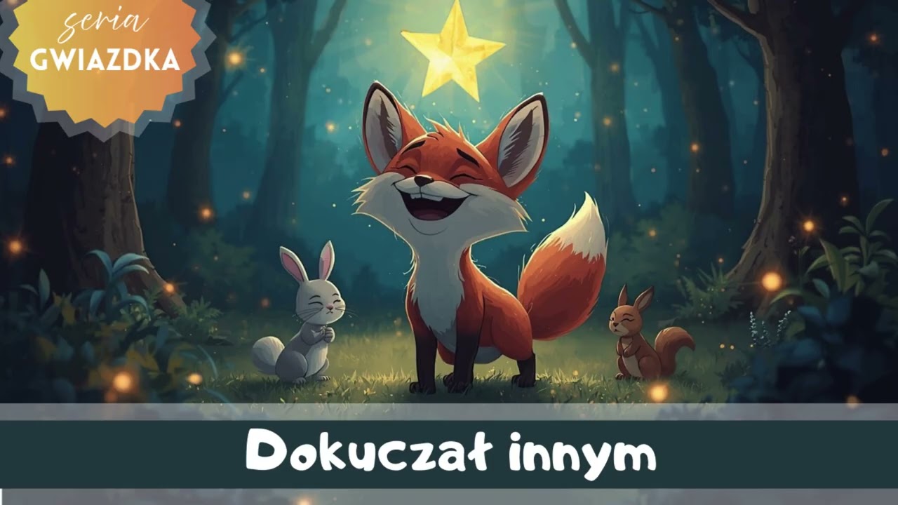 Bajka na dobranoc | Gwiazdka i lisek, który dokuczał innym | Spokojna bajka do słuchania dla dzieci