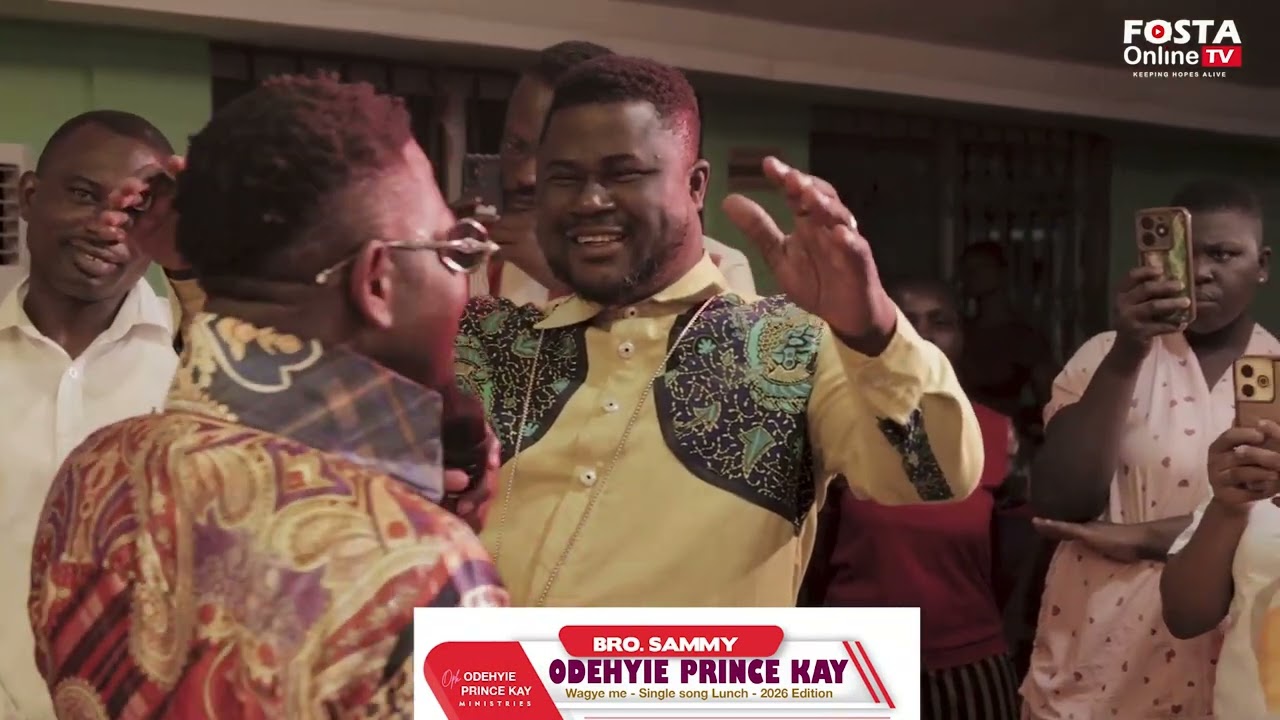 Brother Sammy enjoying himself with Kofi Kinata's song